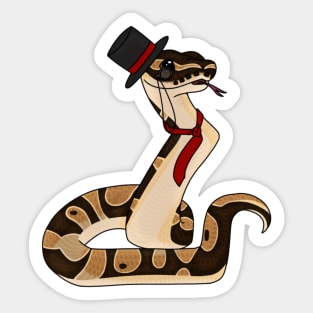 Dapper Ball Python Sticker